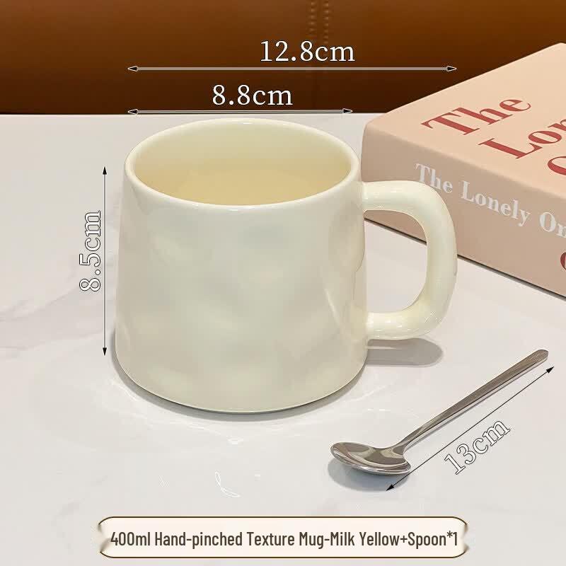 Stylish Ceramic Coffee Mug with Spoon