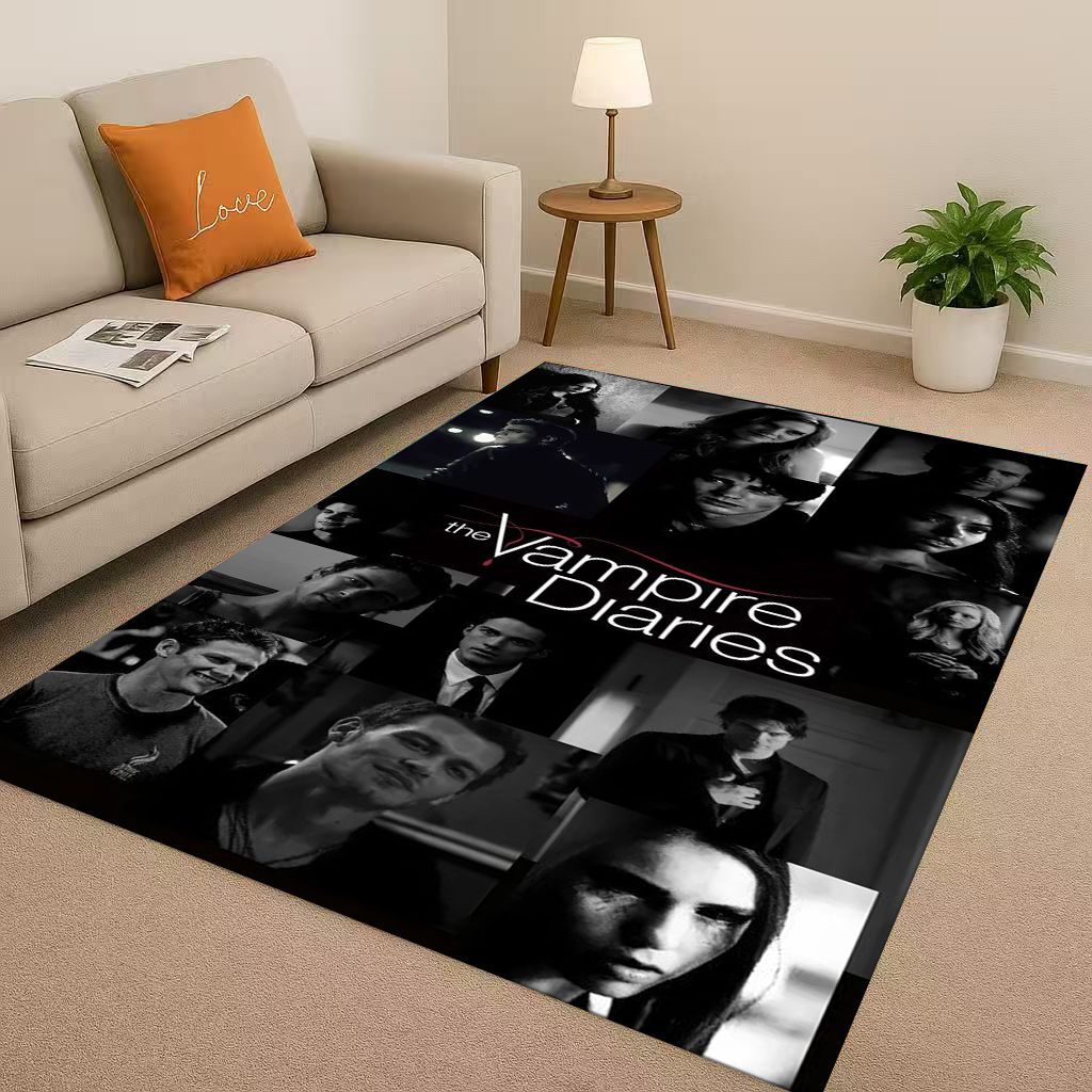 The Vampire Diaries Damon Salvatore TV Living Room Non-Slip Area Rug Soft Carpet for Bedroom Playroom Sofa,Home Decor Doormat 40x60cm( 15x23in )