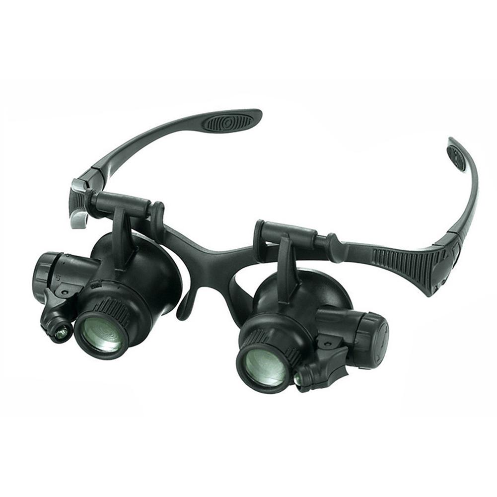 Magnifying Glasses with Light LED Illuminated Eye Loupe Headband Magnifier Jewelry Watch Repair Magnifier Loupe Glasses