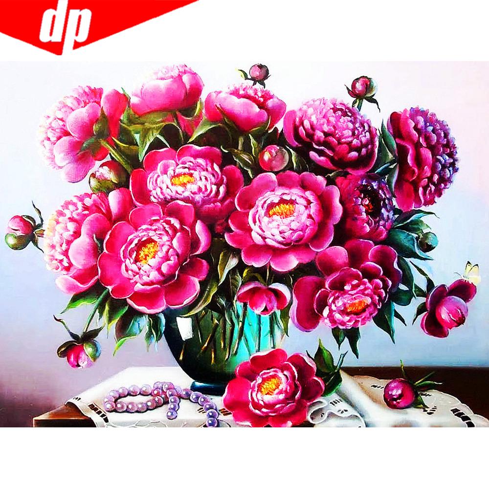 5D-Diamantmalerei, Blumen-Strass-Set, komplett quadratisch und rund, Diamantstickerei, Tierlandschaft, Kreuzstich, Mosaik, Winterdekor für Zuhause