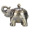 Bruciatore di incenso a forma di elefante Ornamento per aromaterapia per soggiorno Ingresso Camera da letto(Bronzo )