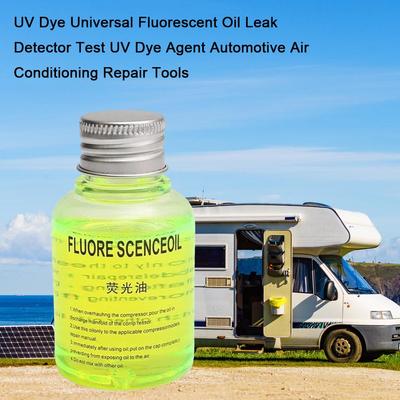 60ML Divulge Test Car Air-Conditioning Fluorescent Oil Dye UV Light Leak Detection Tracer For R134A R404A Refrigerants O5L4