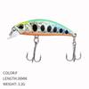 ALASICKA 38mm 3.2g Fishing Lure Micro Minnow Wobbler Sinking Artificial Hard Bait Jerkbait Swimbait Small Stream Trout Bass Bait