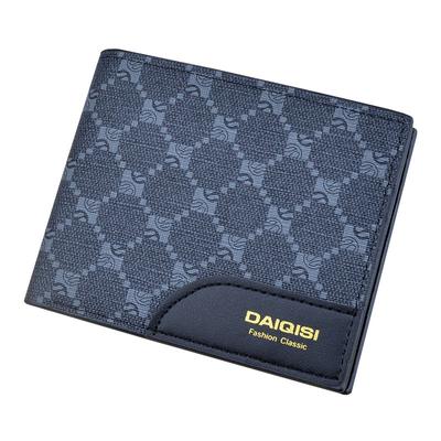 Men Fashion Short Wallets Classic Design Business Card Holder Vintage Design Soft Money Bags