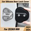 For ZEEKR 009 -2024 Car Door Shock Absorber Door Lock Protector Silicone Auto Door Lock Latches Cover Accessories