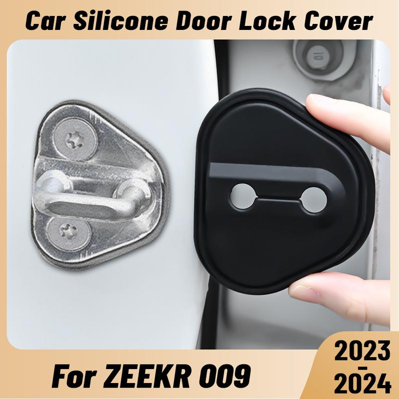 For ZEEKR 009 -2024 Car Door Shock Absorber Door Lock Protector Silicone Auto Door Lock Latches Cover Accessories