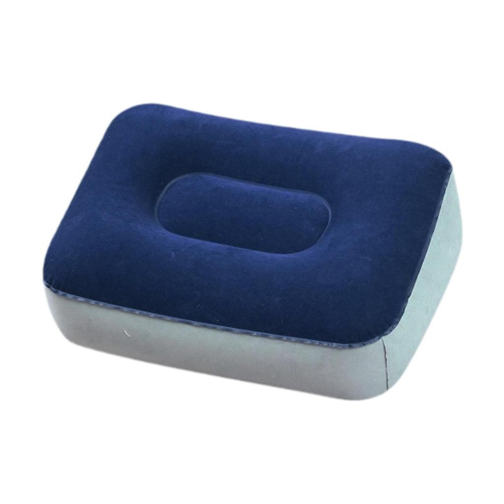 Inflatable Foot Pillow Soft Comfort Footrest Pad for Plane Sofa Under Desk