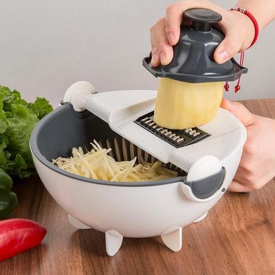 Home Jia Yue Multifunctional Vegetable Cutter: Slicer, Grater, Drain Basket, Shredder