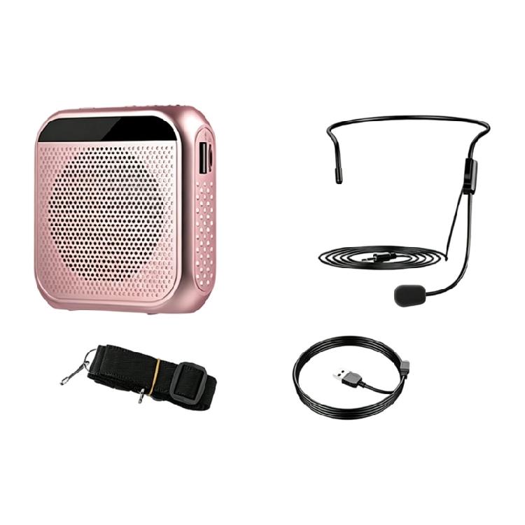 Teacher Voice Amplifier with Wire Mic, Display Screen, TF USB Playbacks Slot for Daily Speaking Tasks