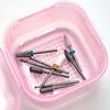 Nail Drill Bits Cleaning Box Disinfection Container Manicure Sterilization Trays Salon Supplies Sterilizer Cup With Drain Basket