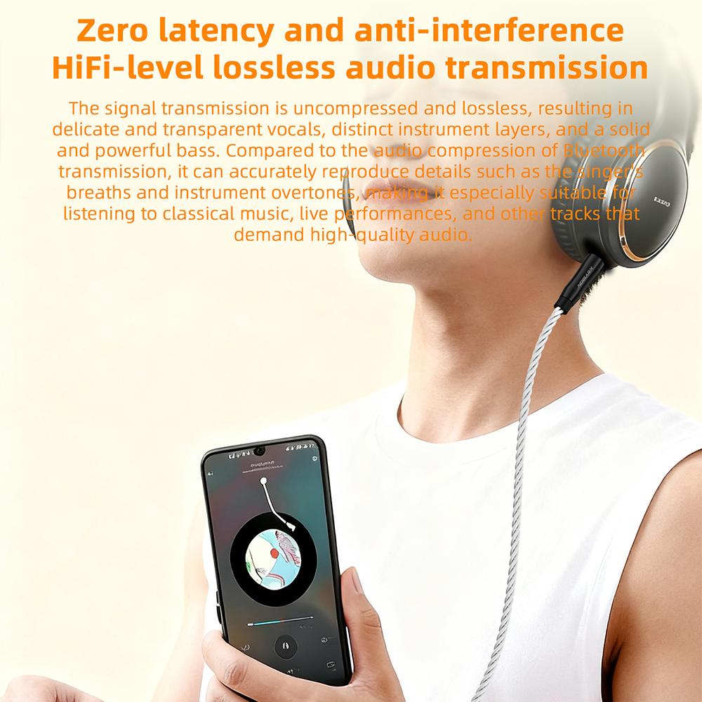 KEYSION 3.5mm/4.4mm Balance To 3.5mm Audio Cable Hi-end OFC Silver-plated HiFi Stereo Jack Male To Male AUX Extension Cord for Headphones Speaker