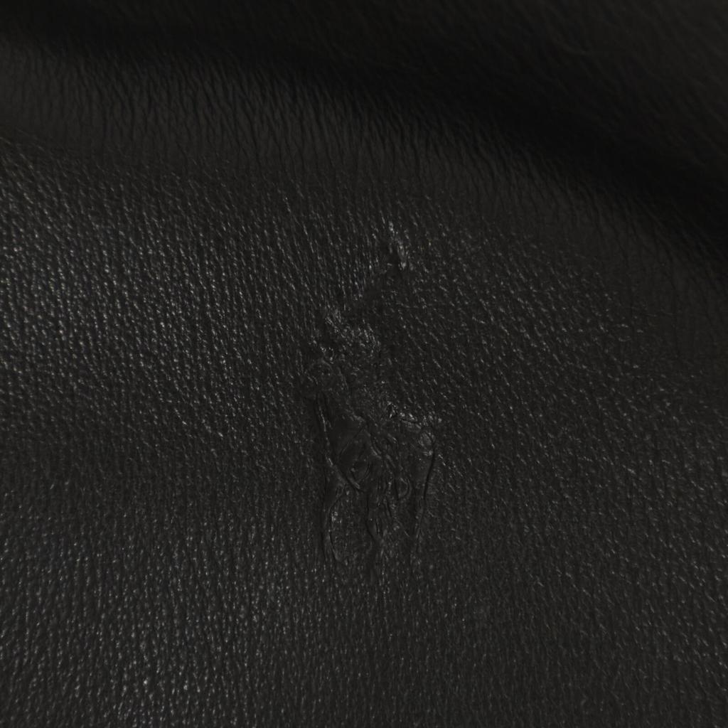 POLO RALPH LAUREN [Domestic Regular] Lambskin Single Riders Jacket L blackUsed