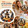 Halloween -Shaped Acrylic Hanging Ornament for Party Decor