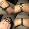 Cool Guy Viking Zinc Zinc Alloy Locomotive Wolf Head Bracelet Men Bracelet Exquisite Gift Fashion Jewelry