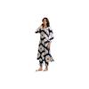 ANNI DESIGNER Women's Cotton Blend Straight Printed Kurta with Pant (Chunilal Blue_L_Blue_Large)