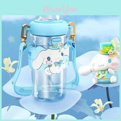 Sanrio Melody Tritan Reusable Straw Water Bottle With Leakproof Seal For Kids And Adults