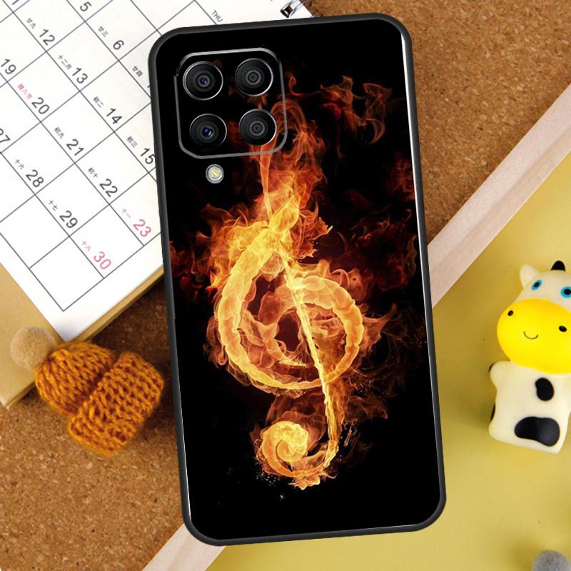 Music Note Musical Treble Clef Case For Samsung Galaxy M20 M11 M31 M35 M55 M15 M32 M16 M36 M56 M54 M23 M52 M34 M14 M13 M53