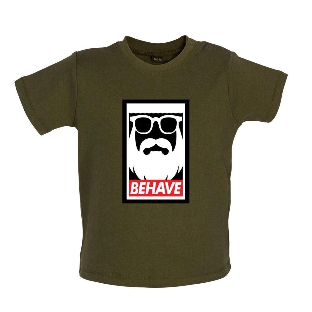 Behave Santa - Baby Kids Boys Girls Unisex T-Shirt / Babygrow - Christmas Xmas Funny Claus Father 100