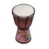 4 Inch Djembe African Hand Drum Wooden African Drum With Goatskin Surface Hand-painted Colorful Patter for Children Beginners