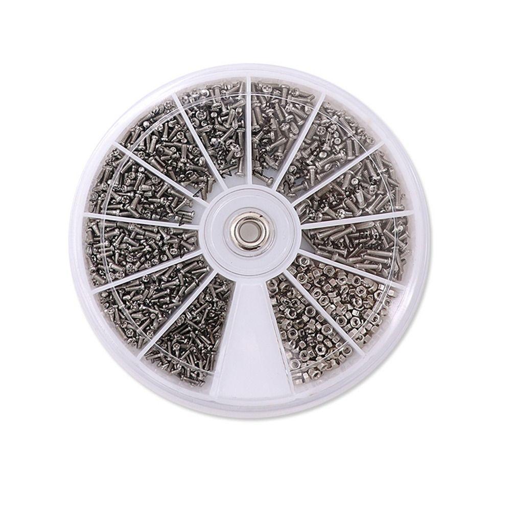 600 buc M1 M1.2 M1.4 M1.6 Șuruburi Nuci Kit asortiment Șuruburi miniaturale Ceasuri Ochelari electronice