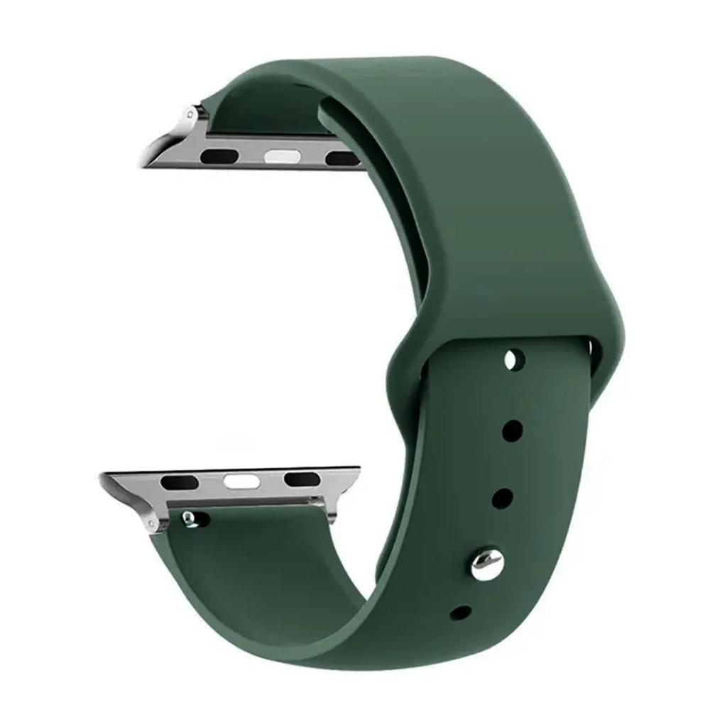 Strap For Apple Watch Bands 40mm 44mm 49mm 45mm 41mm 38mm 42mm Silicone Belt Bracelet iWatch Series Se 9 8 7 6 5 3 Ultra 2 Band