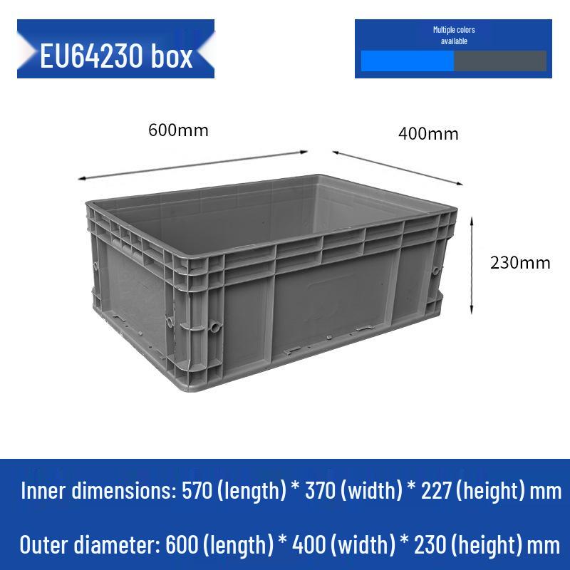 Large Rectangular Plastic Storage Box with Lid – Industrial Organizer & Tool Turnover Box
