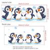 Self-adhesive penguin wall sticker easy to apply and remove. Perfect for bedroom, wall, glass and home decor, also great for festive party decorations
