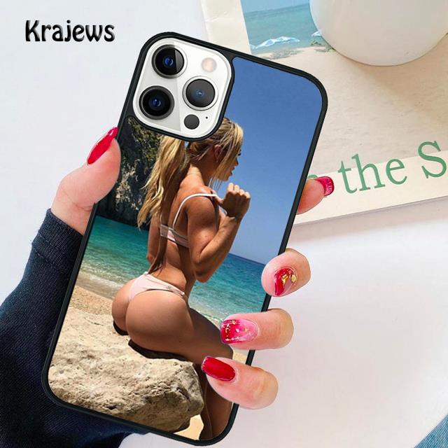 

Beach Booty Bikini Girl soft Phone Case Cover For iPhone 17 Air 16 15 14 plus 12 13 pro max coque Shell Fundas iPhone 16pro max