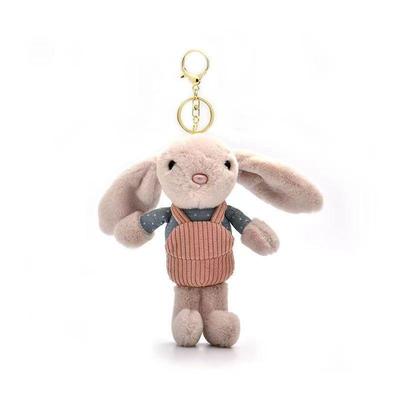 Oryginalny pluszowy brelok z króliczkiem RYCR - uroczy wisiorek do plecaka lub torby szkolnej
