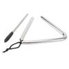 Triangle Percussion Instrument 4 Inch Stainless Steel Hand Percussion Triangle for Music Education Dinner Ringtone