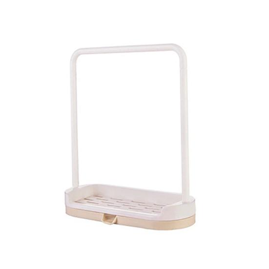 2-in-1 Creative Bathroom Kitchen Utensil Sponge Soap Rag Holder Storage Rack Box
