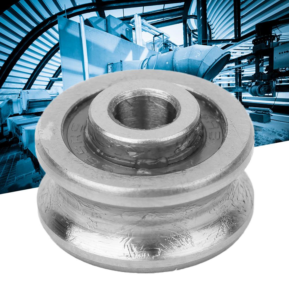 10 Pcs U Groove Bearing SG15 Track Guide Bearing 5 x 17 x 8mm(Single Row)