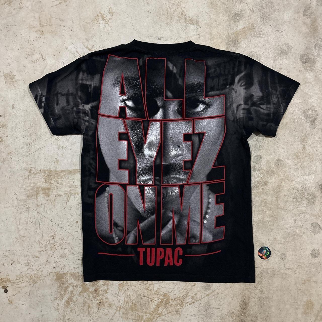 Tupac All Eyez On Me AOP rap tee Size M Unisex T-Shirt L