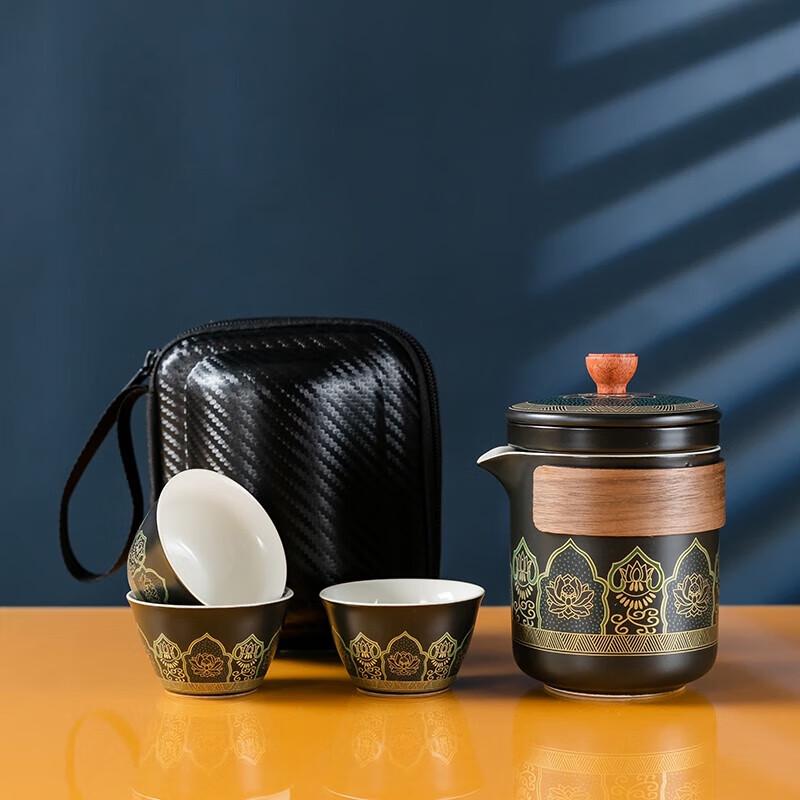

Portable Ceramic Kung Fu Travel Tea Set