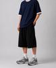 ADERNM Loose Flow Bermuda Pants Black
