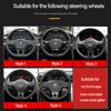 FD06-Valve Stems Caps ABS Carbon Fiber Pattern Volkswagen Steering Wheel Label Sticker Badge For Volkswagen VW RLine Golf Amarok T5 T