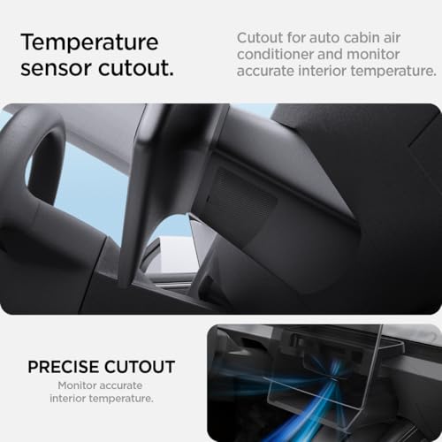 Spigen Tesla Model Y Juniper (2025) and Tesla Model 3 Highland (2025/2024) Under-Screen Storage Organizer, TO227H ACP08373 (Black)