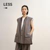 Women's Loose Fit Casual Mid-Length Vest