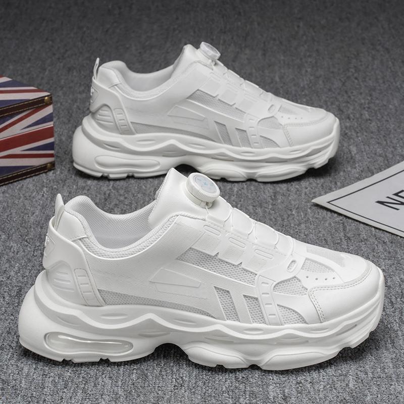 

Men s Shoes Mesh Thick-soled Heightened Daddy Work Protection Shoes for Men Breathable New Casual Black New Sneakers 41