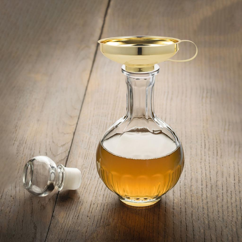 Stainless Steel Canning Funnel Wide Mouth Metal Funnel for Kitchen Jar Filling Oil Juice Soy Sauce Liquid Transfer Tool