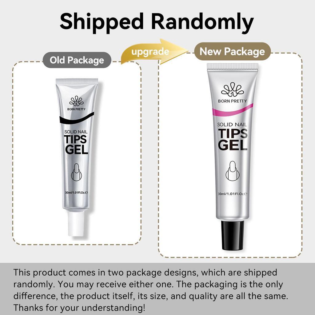 BORN PRETTY Tube-Style Wearable Nail Gel Adhesive - Strong, Non-Rebounding Solid Patch Glue