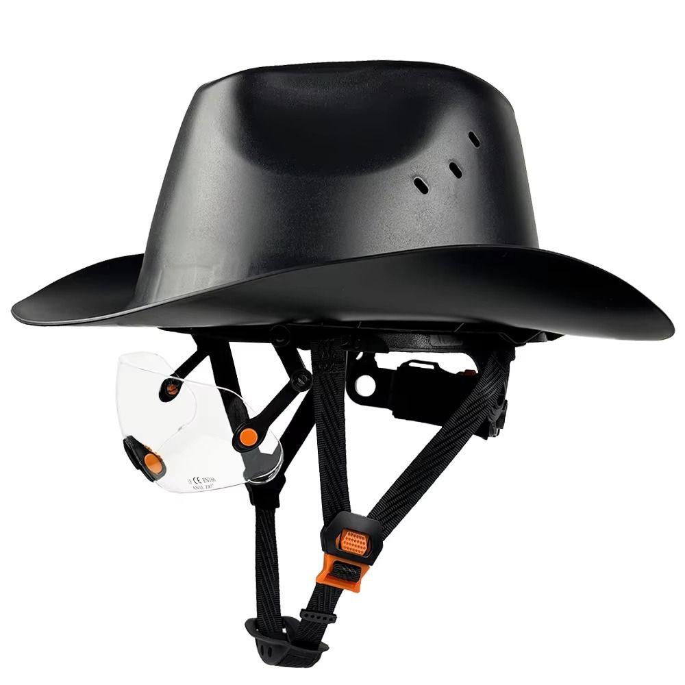 Hochdichter Polyethylen-Schutzhelm Cowboy-Stil Vollrand-Schutzhelm Für die Arbeit im Freien