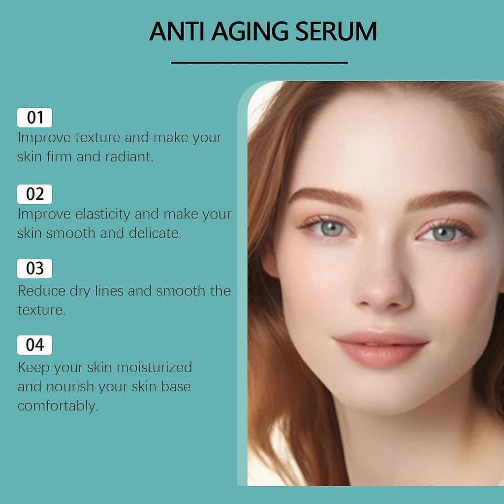 Anti Aging Serum, Boosts Skin Collagen Production, Diminishes Fine Lines & Wrinkles for a Youthful Glow, Suitable for All Skin Types