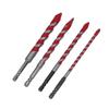 4Pcs Eccentric Twist Drill Bit Set 150mm 6.35mm Hex Shank Drill Bit Set for Concrete Masonry Glass