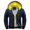 Mens Sweatshirt Hooded Autumn and Winter Men's Baseball Clothing Padded and Thickened Men's Jacket Warmth