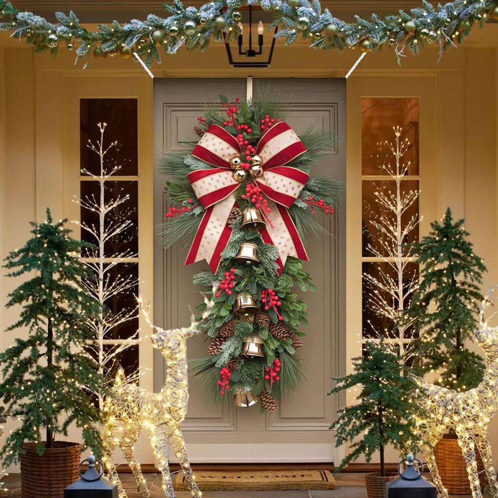 Christmas Decor 35 X 71 Inch Christmas Door Cover Day Door And Wall Decoration Festival Party Decoration Hanging Ornaments