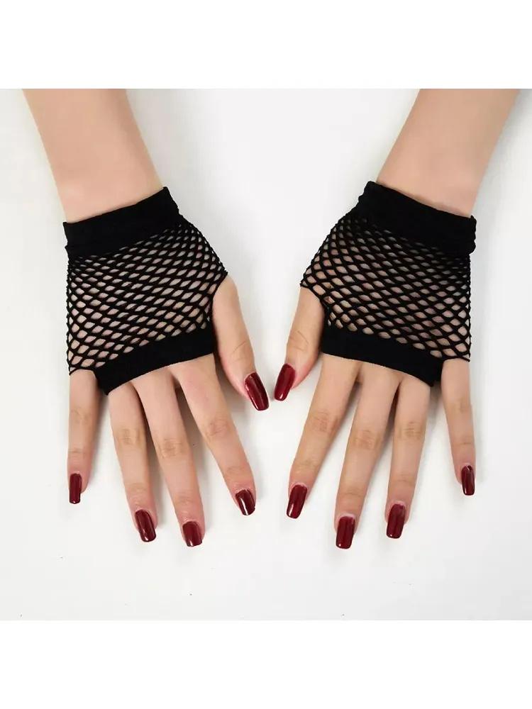 

Вуличний УФ-захисний Велосипедний Екран Дисплея Вечірка Домашнє господарство Мереживні Дихаючі Рукавички One Size чорний