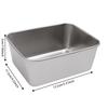 304 Stainless Steel Fresh Keeping Box Airtight Food Storage Container With Lid Lunch Bento Food Box Outdoor Picnic Camping Tools