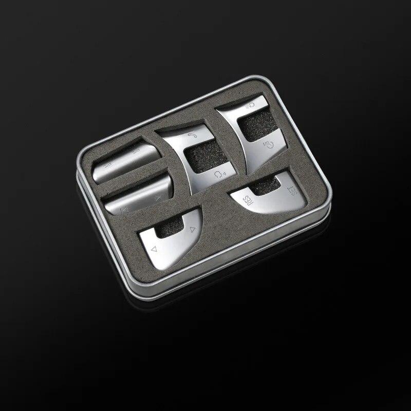 Car Steering Wheel Button Decorative Sticker For For Volkswagen Vw CC Sagitar Magotan B8l Golf 7 Sportsvan Protective Sticker