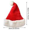 Plush Christmas Hat for Adult Kids Thickened Warm Santa Claus Red Xmas Hats Cap Merry Christmas New Year Party Decoration